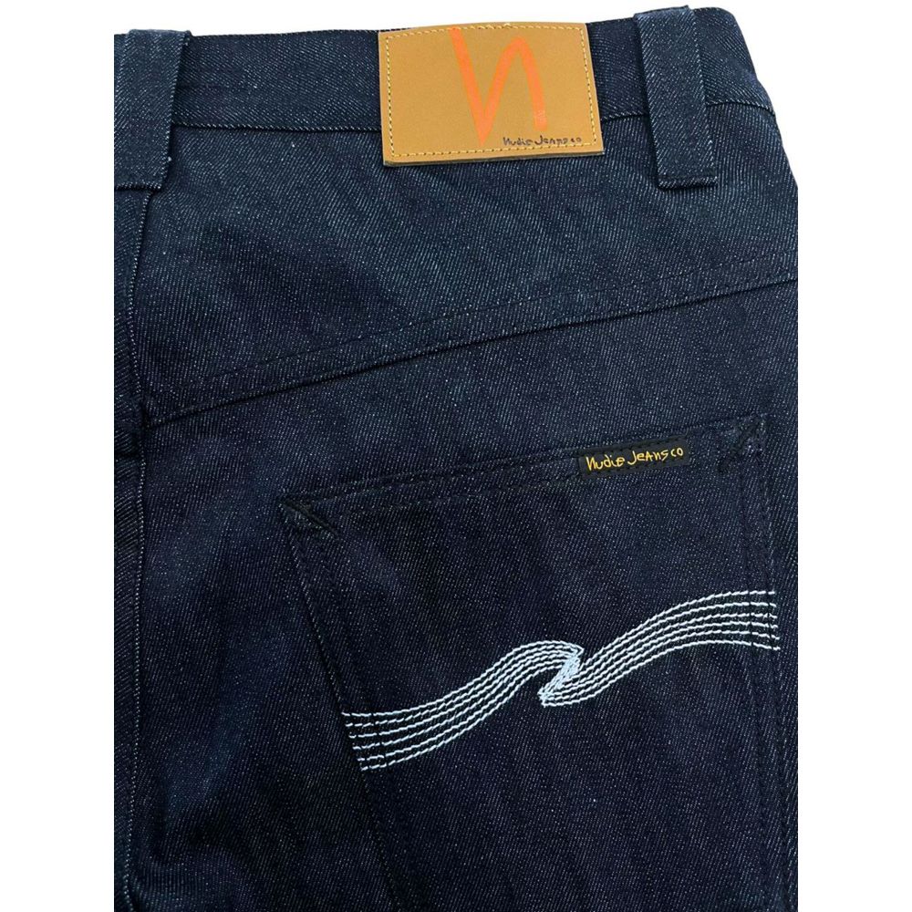 Nudie Jeans Blue Cotton Men Jeans - ClickThatClicks 