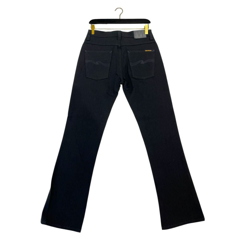 Nudie Jeans Black Cotton Men Jeans - ClickThatClicks 