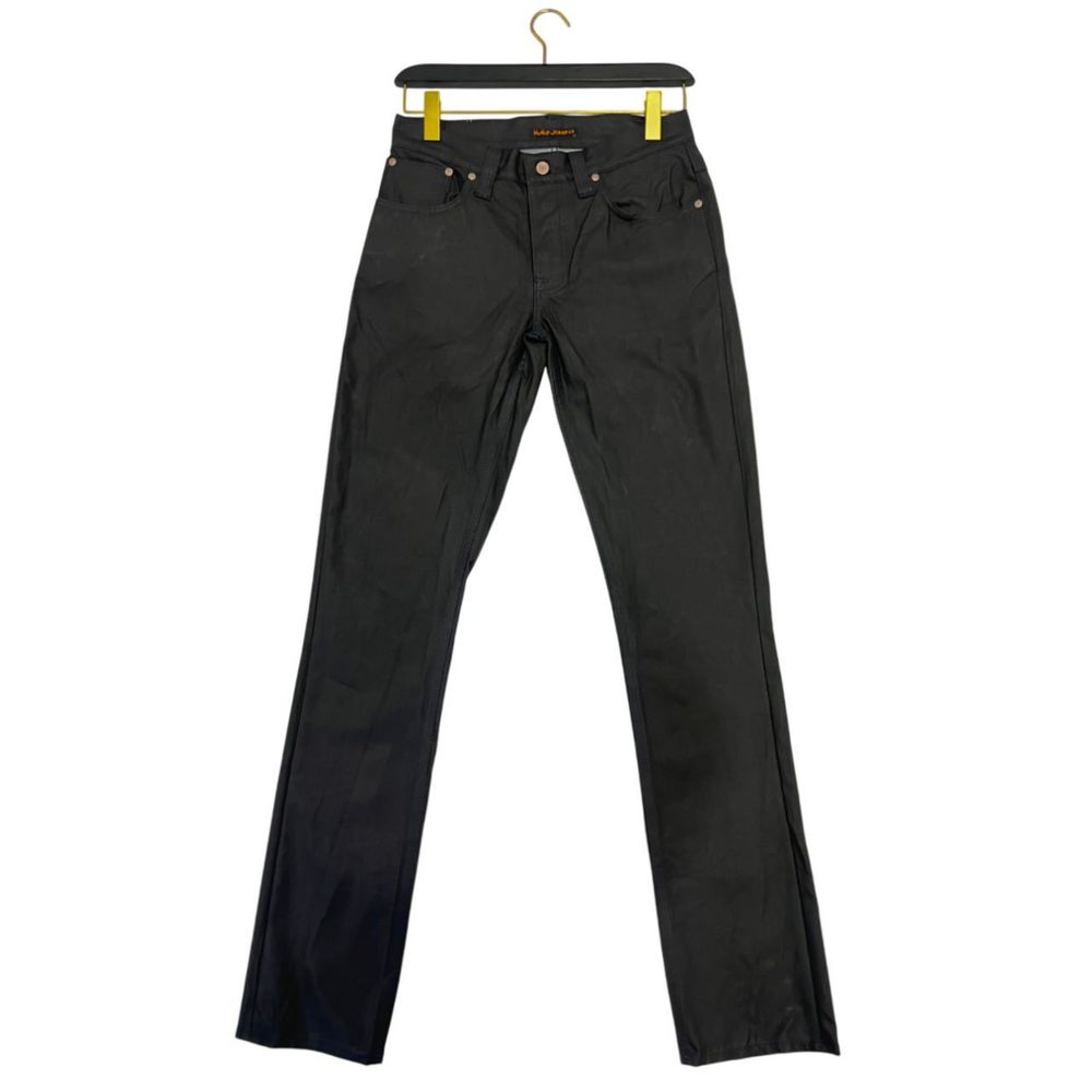 Nudie Jeans Black Cotton Men Jeans - ClickThatClicks 