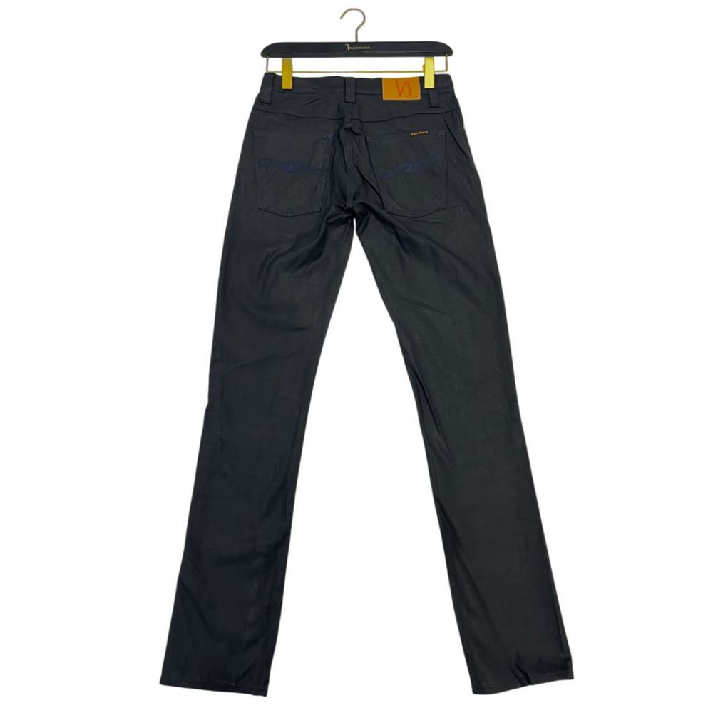 Nudie Jeans Black Cotton Men Jeans - ClickThatClicks 