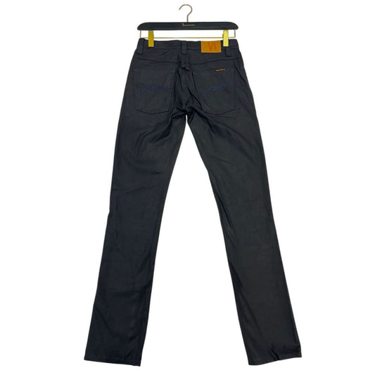 Nudie Jeans Black Cotton Men Jeans - ClickThatClicks 