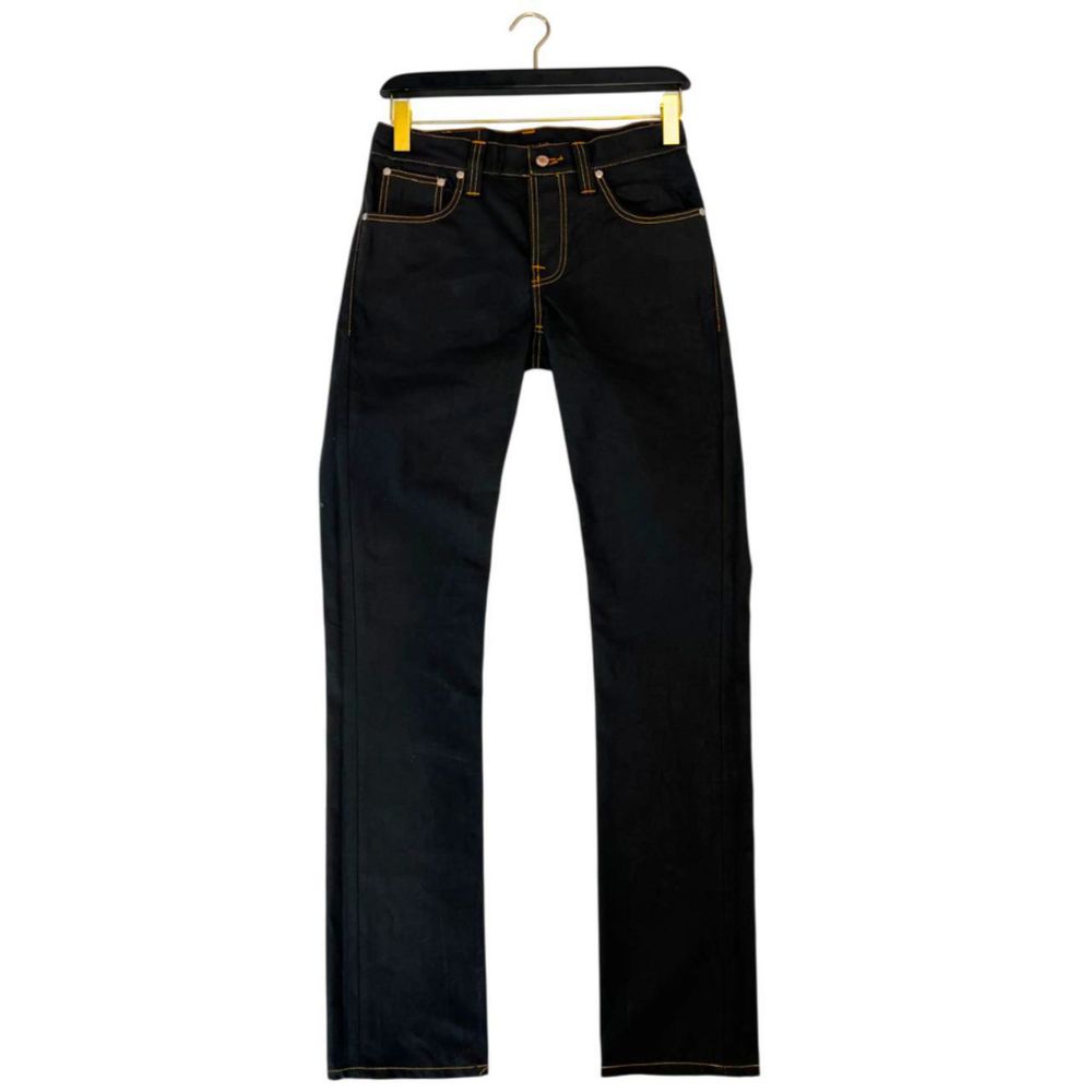 Nudie Jeans Black Cotton Jeans Denim