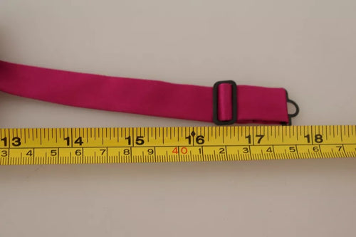 Dolce & Gabbana Pink 100% Silk Adjustable Neck Bow Tie Men - ClickThatClicks 
