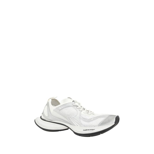 Balenciaga White Polyurethane Athletic Sneakers - ClickThatClicks 