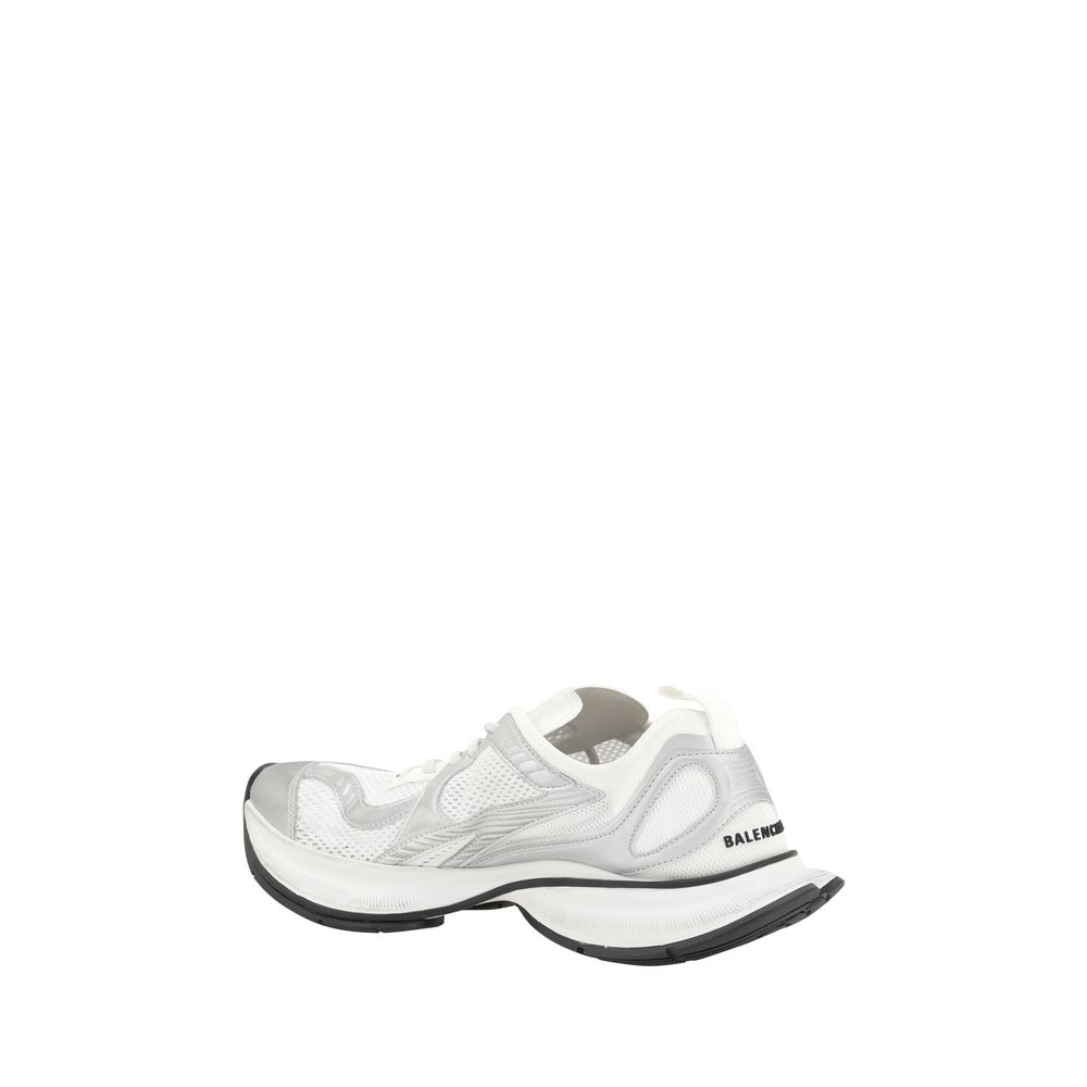 Balenciaga White Polyurethane Athletic Sneakers - ClickThatClicks 
