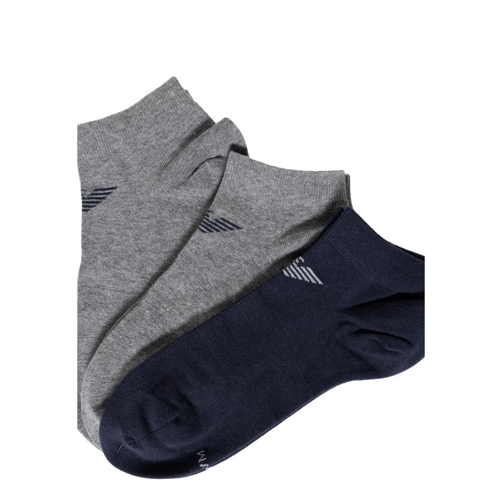Emporio Armani Underwear Blue Cotton Socks - ClickThatClicks 