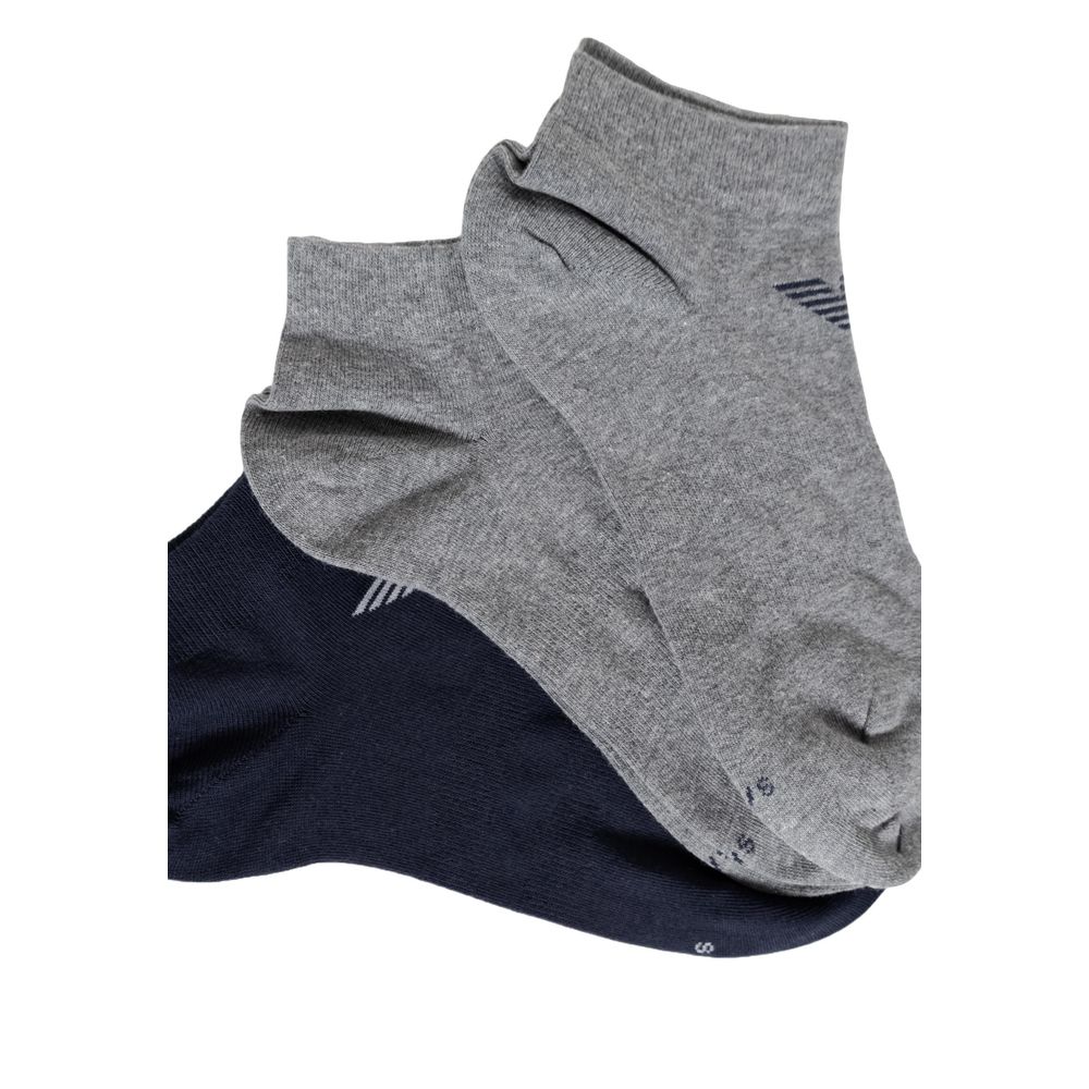 Emporio Armani Underwear Blue Cotton Socks - ClickThatClicks 