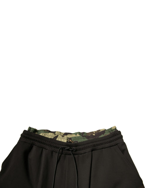 Dolce & Gabbana Black Camouflage Cotton Jogger Cargo Pants - ClickThatClicks 