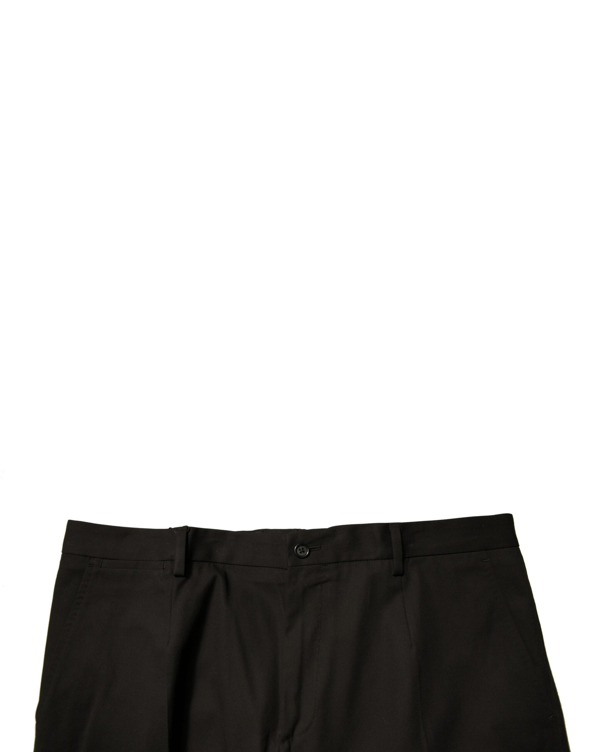 Dolce & Gabbana Black Cotton Men Cargo Casual Pants - ClickThatClicks 