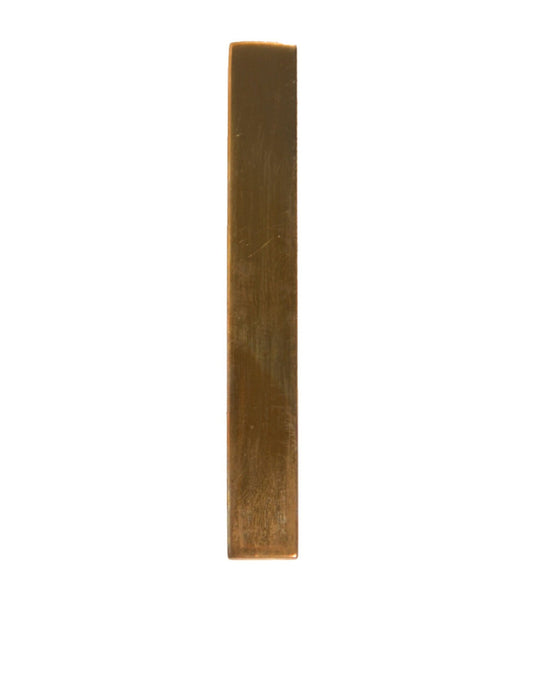 Dolce & Gabbana Gold Tone Brass Logo Branded Tie Clip Bar - ClickThatClicks