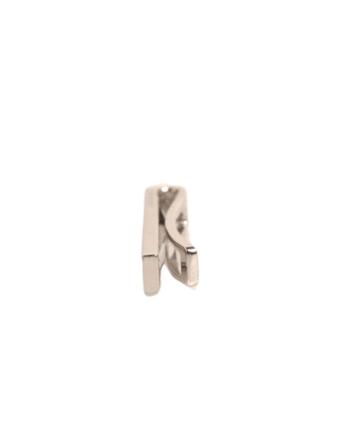 Dolce & Gabbana Silver Tone Brass Logo Branded Tie Clip Bar - ClickThatClicks 