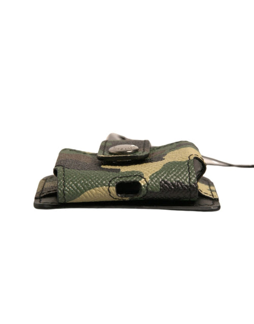 Dolce & Gabbana Multicolor Camouflage Leather Metal Airpods Case - ClickThatClicks 