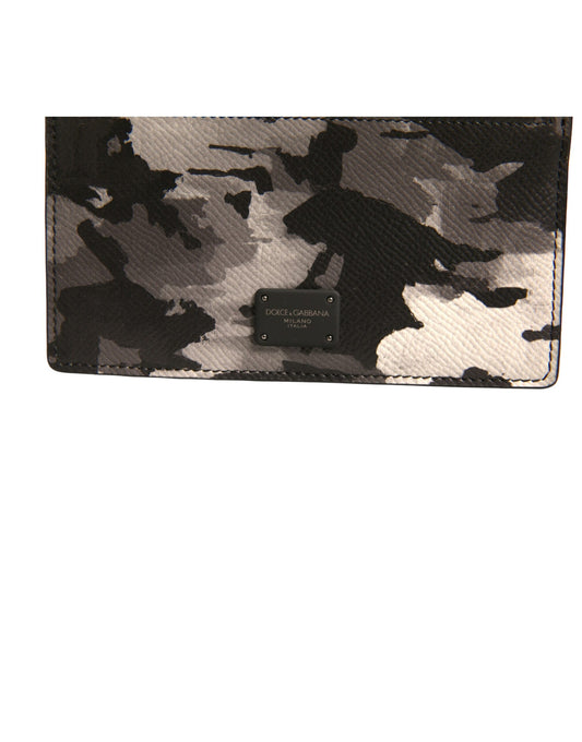 Dolce & Gabbana Multicolor Camouflage Logo Plaque Coin Purse Wallet - ClickThatClicks 