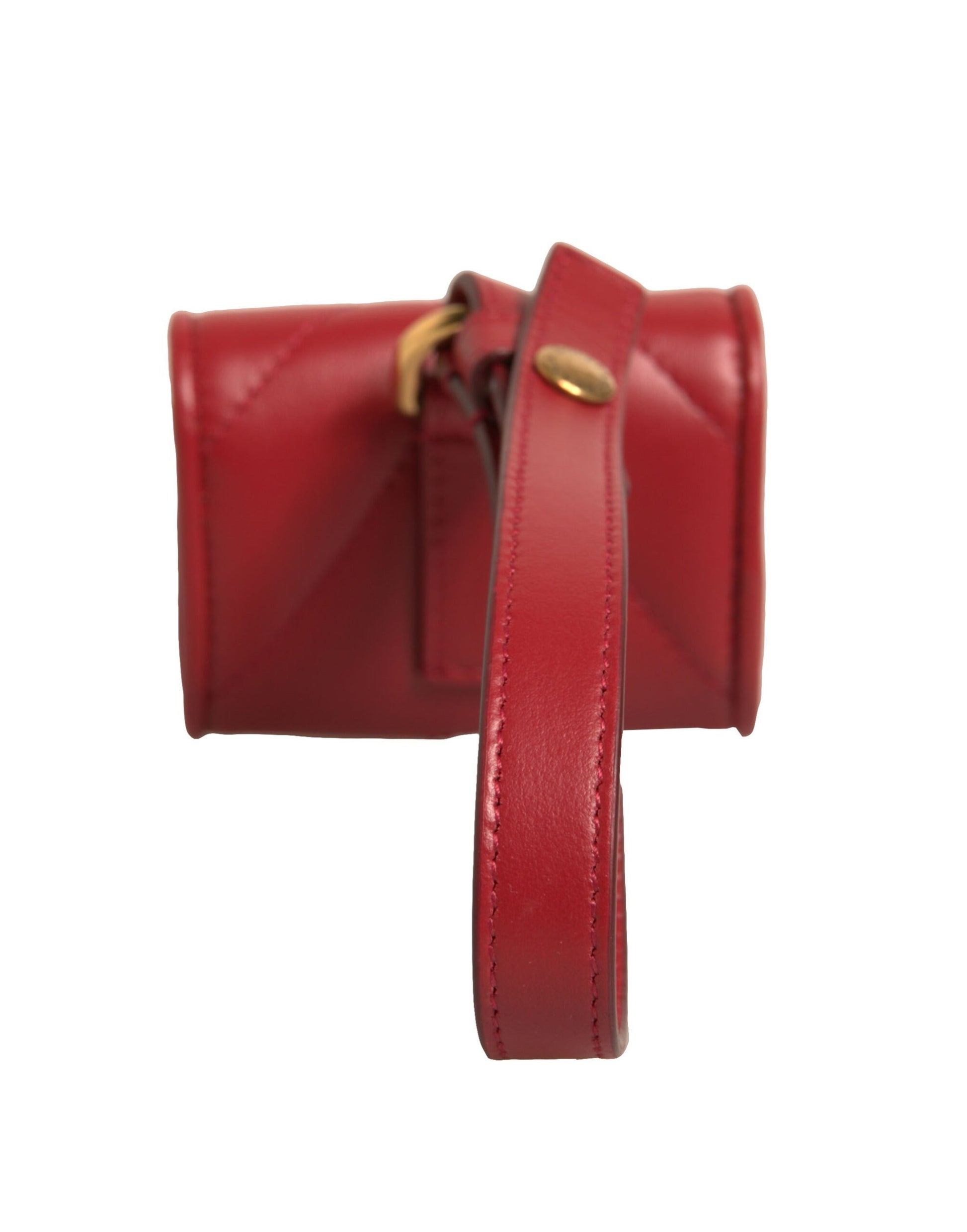 Dolce & Gabbana Black Leather Devotion Heart Strap Airpod Case - ClickThatClicks 