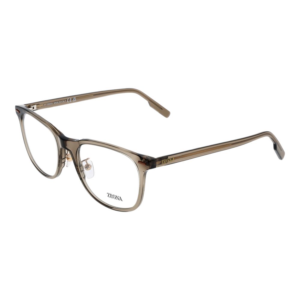 Ermenegildo Zegna Brown Acetate Glasses (Frames) - ClickThatClicks 