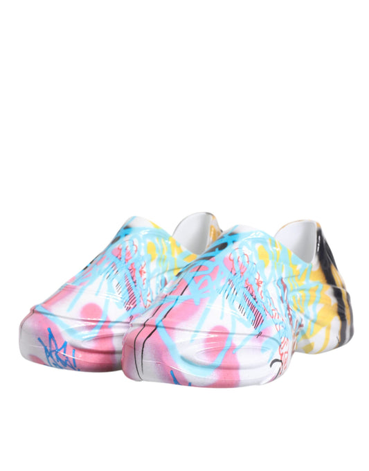 Dolce & Gabbana Multicolor Graffiti Daymaster Sneakers Shoes - ClickThatClicks 