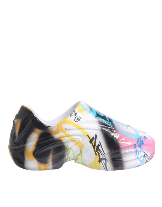Dolce & Gabbana Multicolor Graffiti Daymaster Sneakers Shoes - ClickThatClicks 