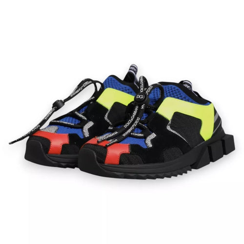 Dolce & Gabbana Multicolor Mesh Sorrento Trekking Sneakers Shoes - ClickThatClicks 