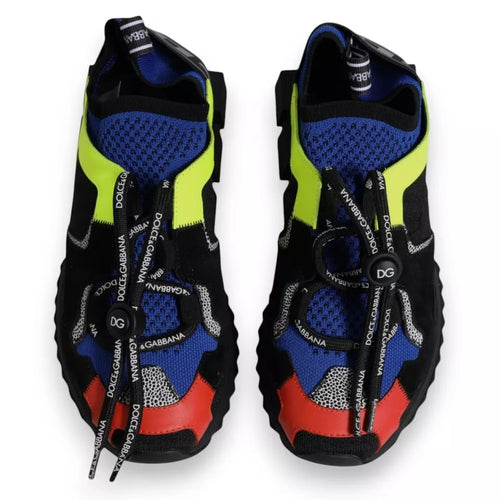 Dolce & Gabbana Multicolor Mesh Sorrento Trekking Sneakers Shoes - ClickThatClicks 