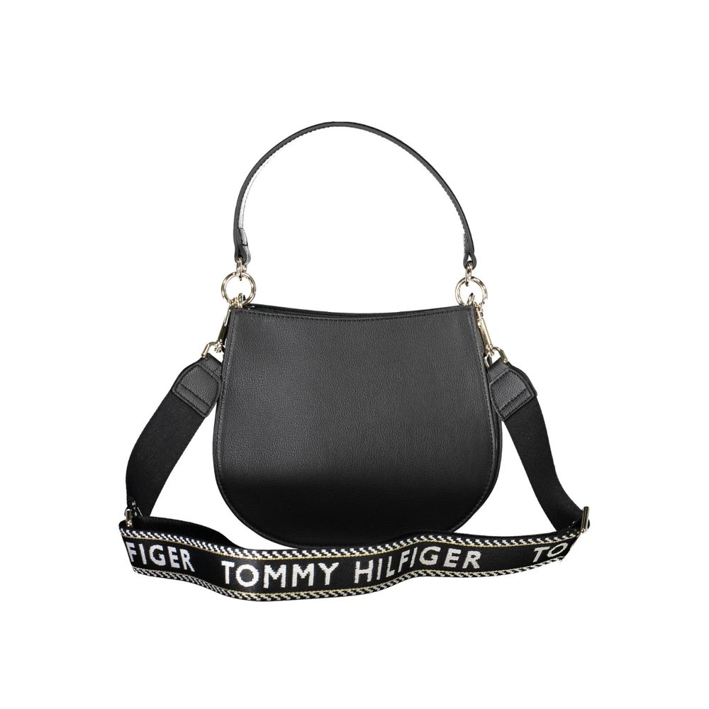 Tommy Hilfiger Black Polyester Handbag - ClickThatClicks 