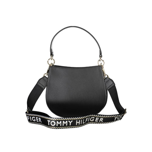 Tommy Hilfiger Black Polyester Handbag - ClickThatClicks 