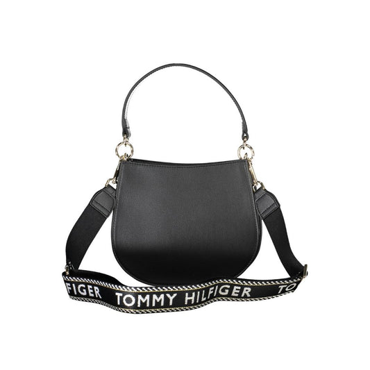 Tommy Hilfiger Black Polyester Handbag - ClickThatClicks 