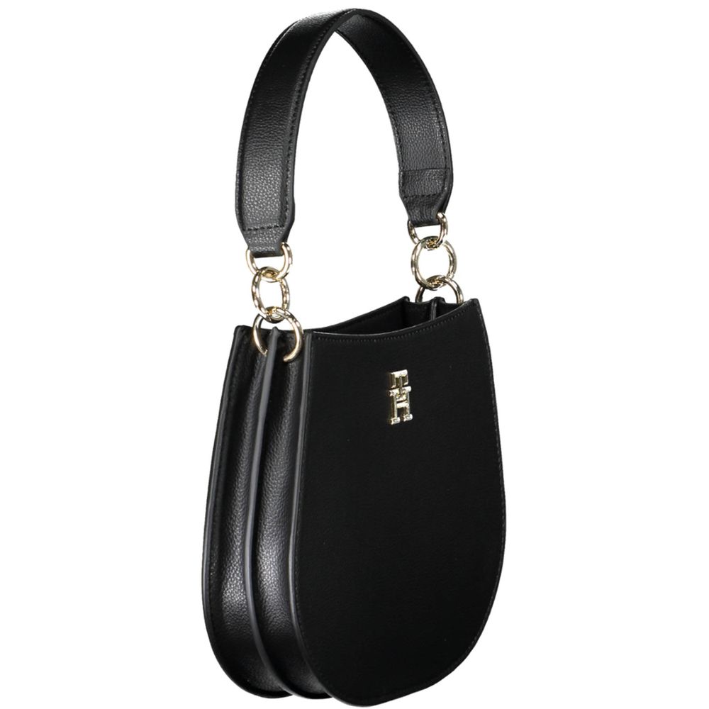 Tommy Hilfiger Black Polyester Handbag - ClickThatClicks 
