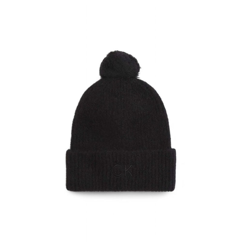 Calvin Klein Black Alpaca Leather Caps Baseball Hat