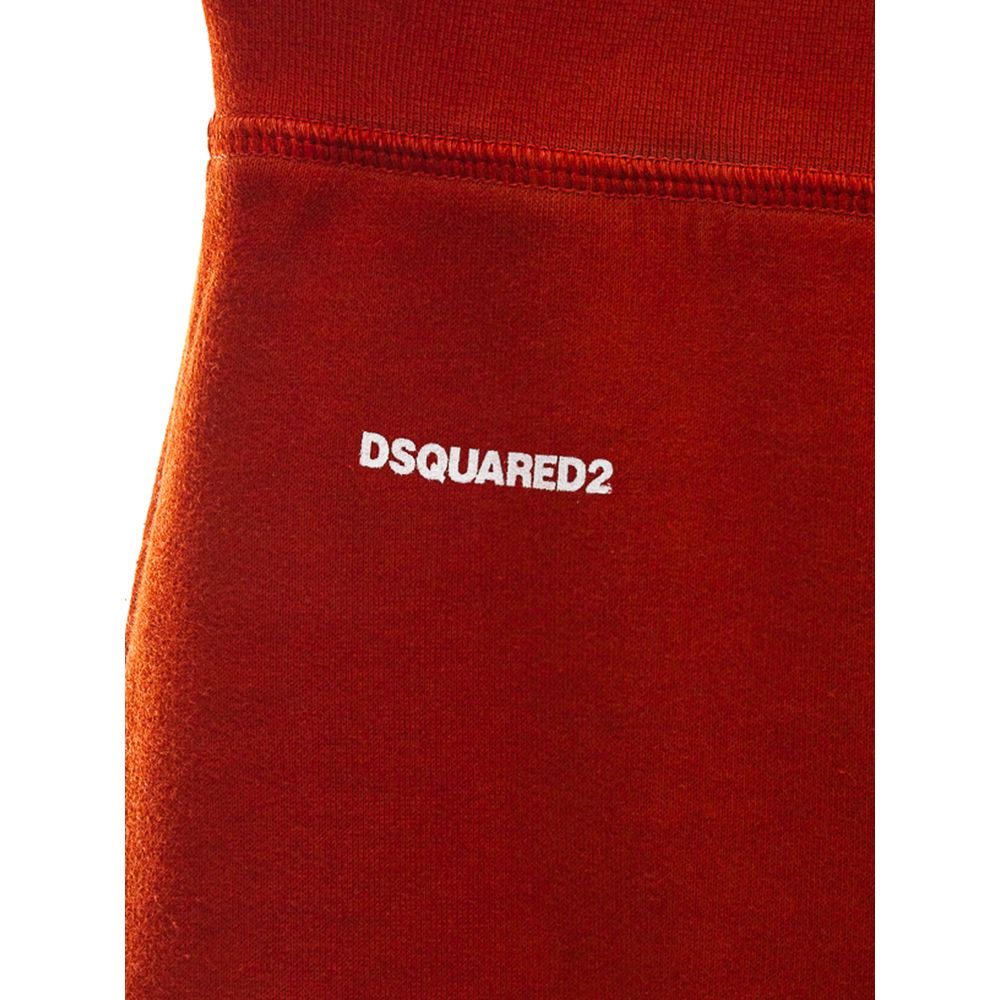Dsquared² Red Cotton Athletic Pants - ClickThatClicks 