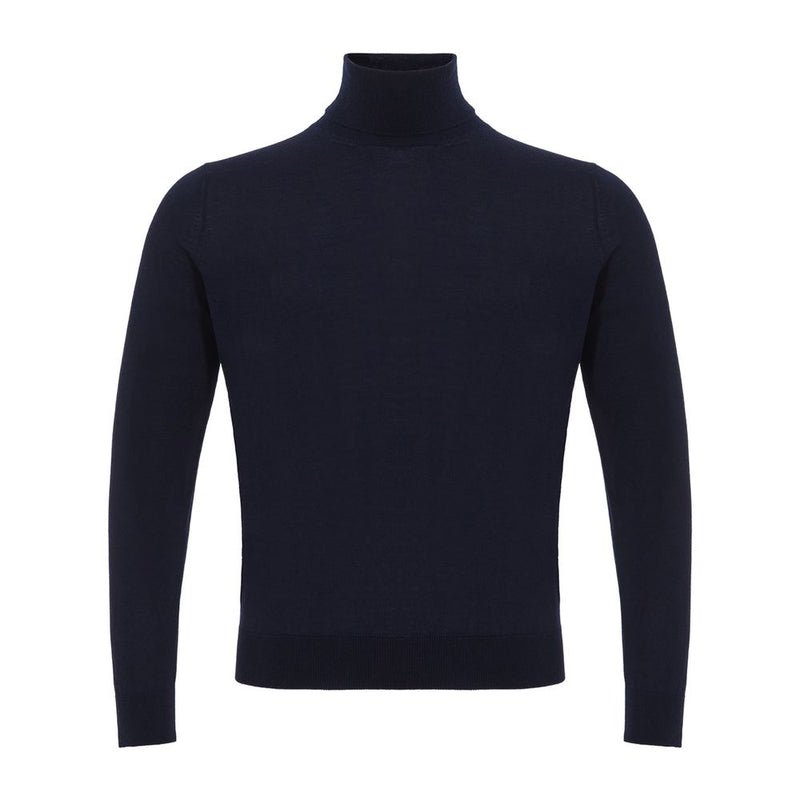 Colombo Blue Cashmere Turtleneck