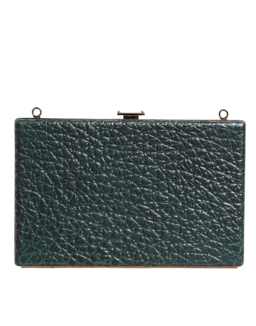 Dolce & Gabbana Black Leather Clutch Evening Crossbody Bag - ClickThatClicks 