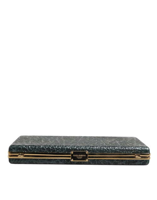Dolce & Gabbana Black Leather Clutch Evening Crossbody Bag - ClickThatClicks 