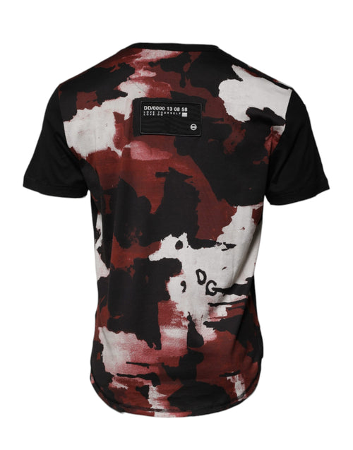 Dolce & Gabbana Multicolor Camouflage Crew Neck T-shirt - ClickThatClicks 