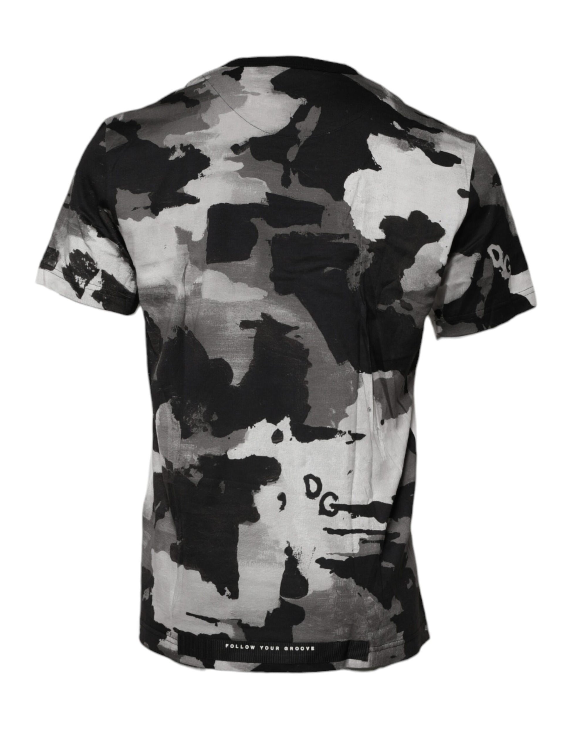 Dolce & Gabbana Multicolor Camouflage Crew Neck T-shirt - ClickThatClicks 