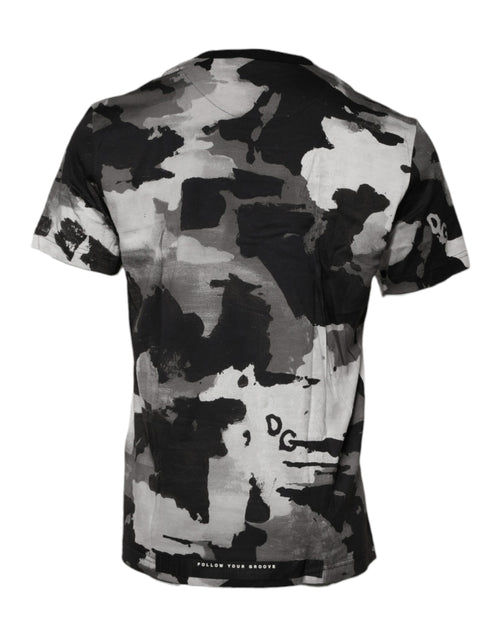 Dolce & Gabbana Multicolor Camouflage Crew Neck T-shirt - ClickThatClicks 