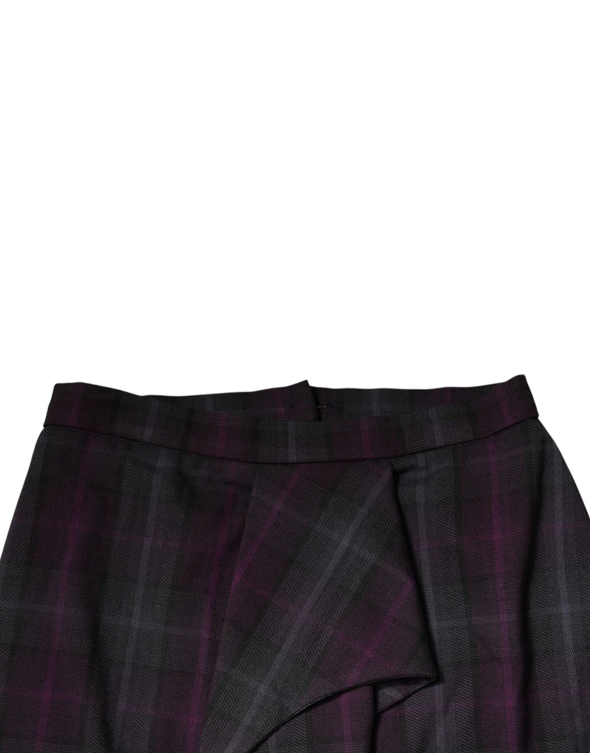 BENCIVENGA Multicolor Checkered Ruffle High Waist Mini Skirt - ClickThatClicks 
