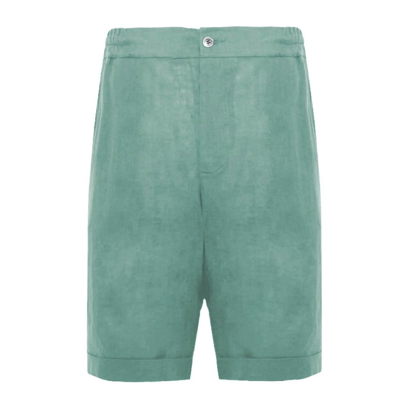 Alpha Studio Green Linen Short