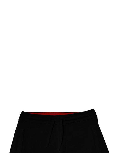Dolce & Gabbana Black Wool Mid Waist Jogger Sweatpants Pants - ClickThatClicks 