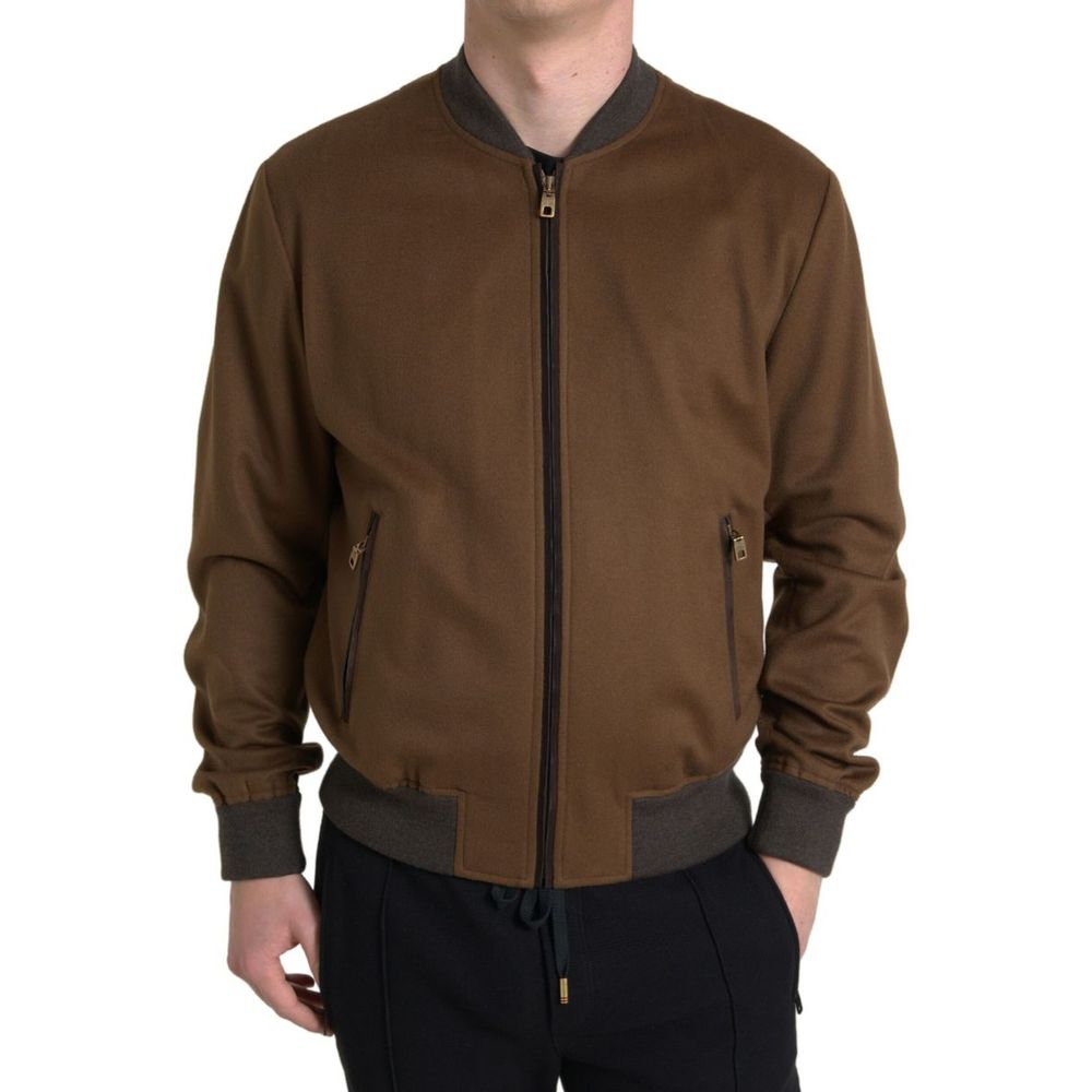 Dolce & Gabbana Brown Cashmere Jackets & Coat