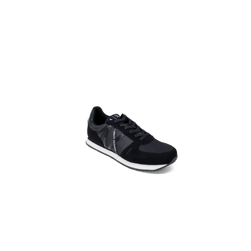 Armani Exchange Black Polyester Athletic Sneakers