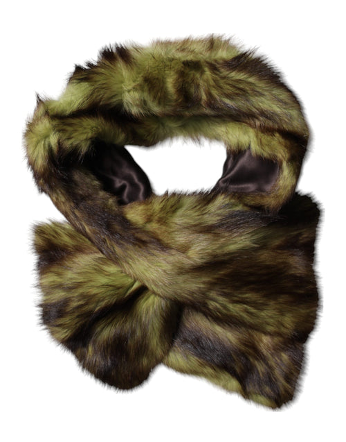 Dolce & Gabbana Multicolor Fur Shawl Neck Wrap Cover Collar Scarf - ClickThatClicks 