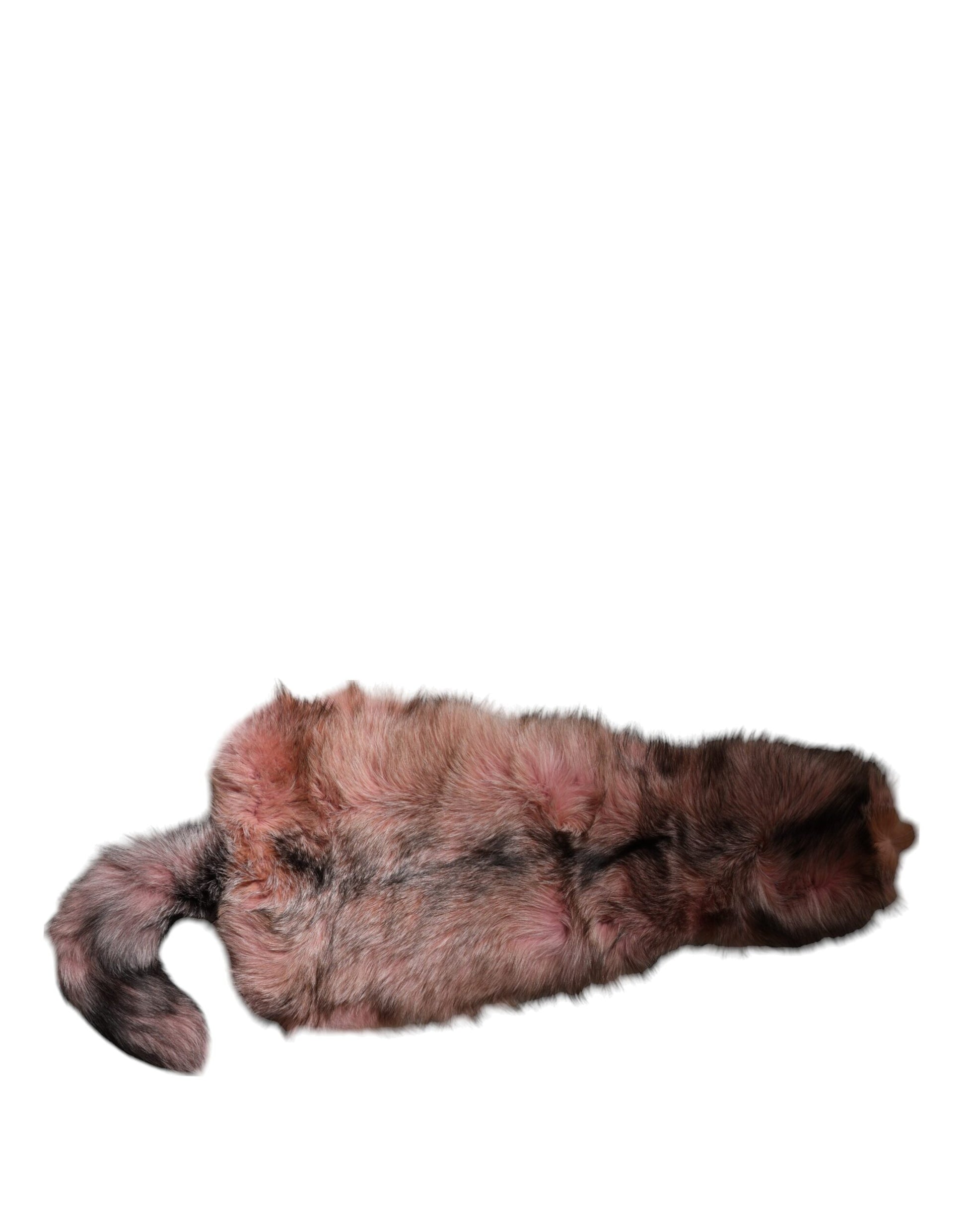 Dolce & Gabbana Pink Frost Fox Fur Neck Warmer Winter Scarf - ClickThatClicks 