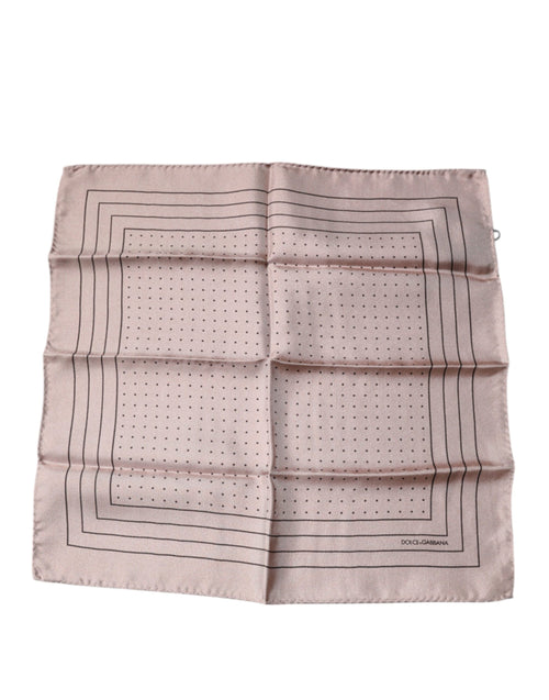 Dolce & Gabbana Pink Polka Dots Square Handkerchief Scarf - ClickThatClicks 