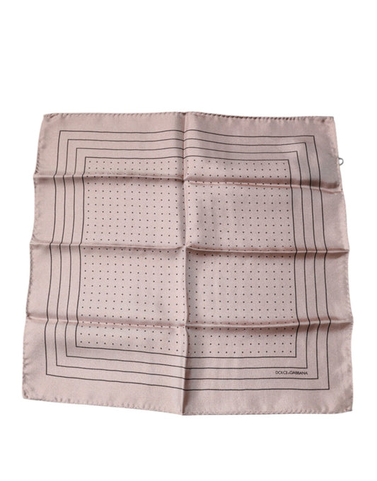 Dolce & Gabbana Pink Polka Dots Square Handkerchief Scarf - ClickThatClicks 