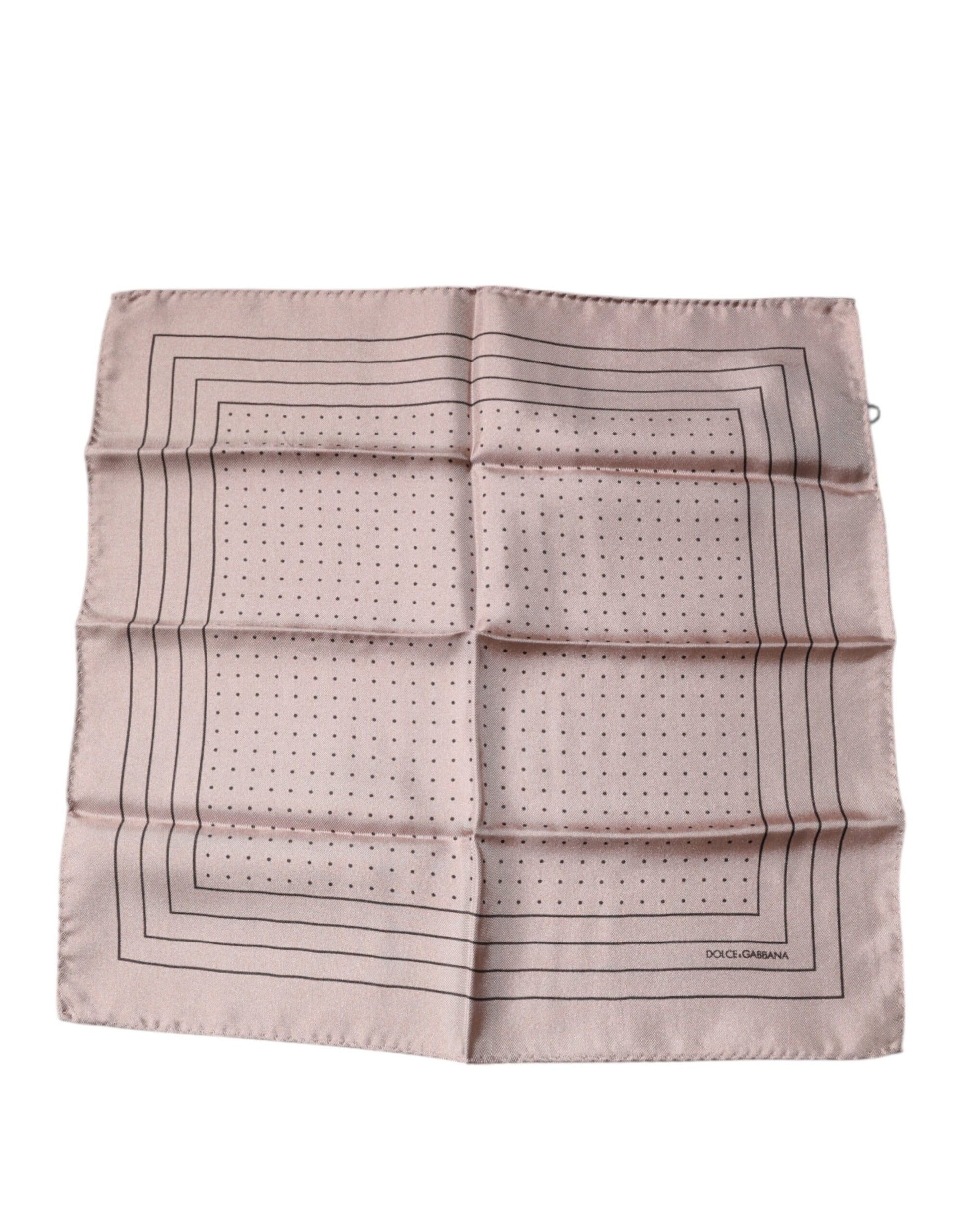 Dolce & Gabbana Pink Polka Dots Square Handkerchief Scarf - ClickThatClicks 