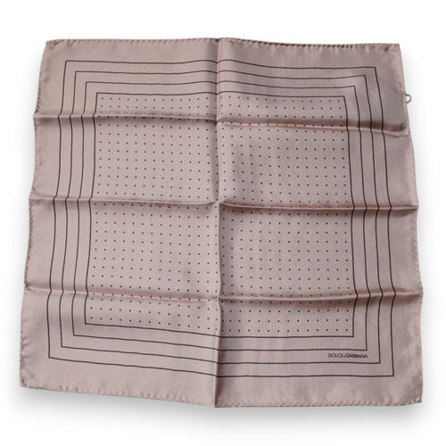 Dolce & Gabbana Pink Polka Dots Square Handkerchief Scarf - ClickThatClicks 