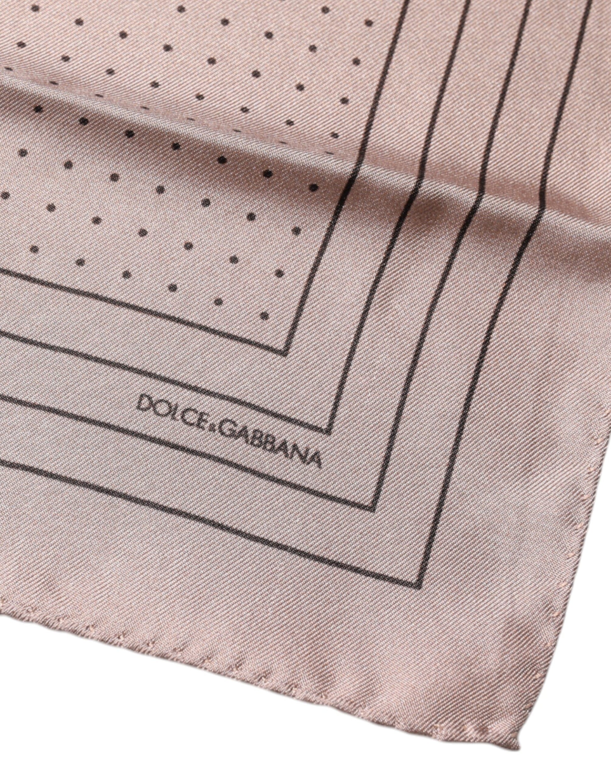 Dolce & Gabbana Pink Polka Dots Square Handkerchief Scarf - ClickThatClicks 