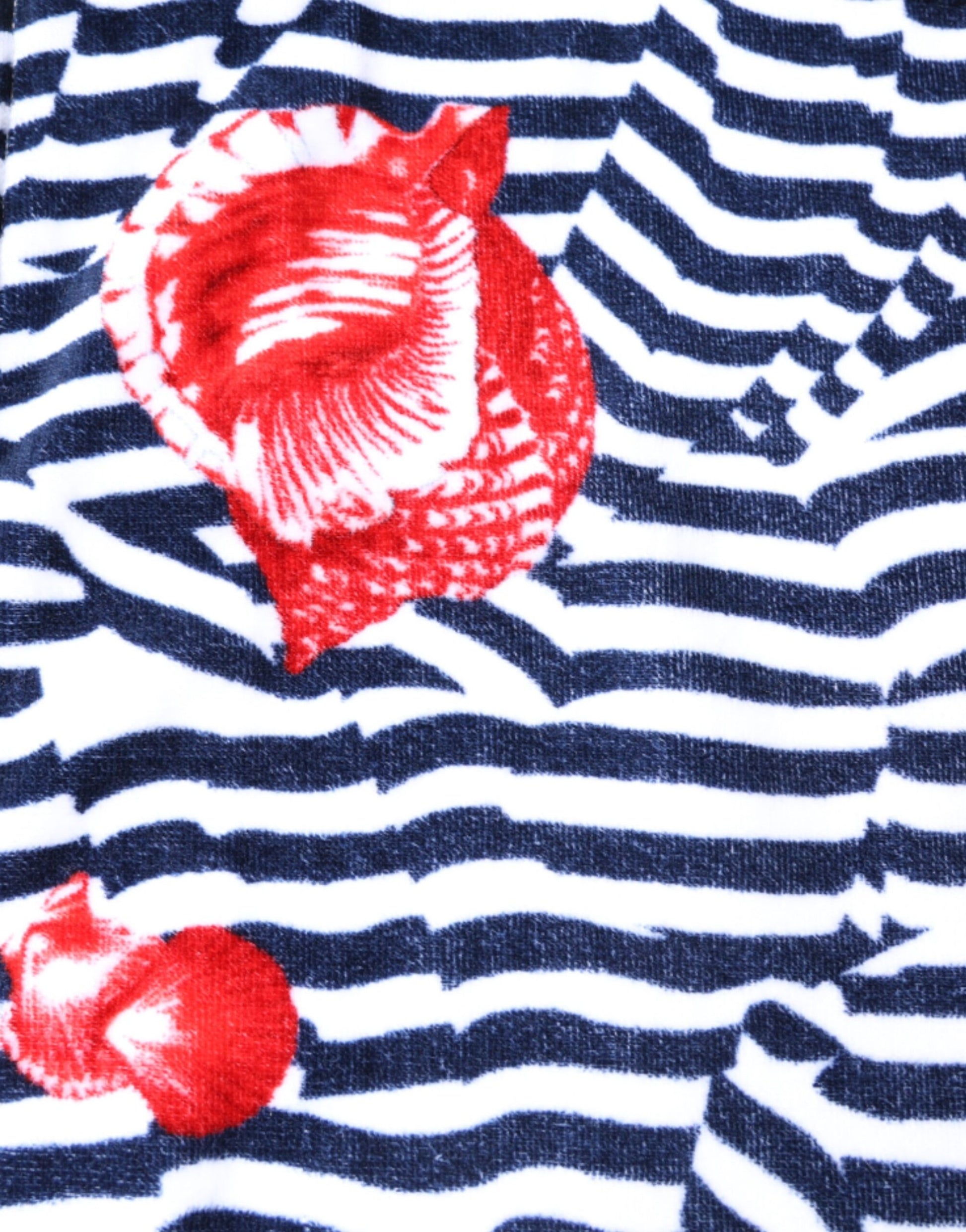 Dolce & Gabbana Multicolor Stripes Seashells Beach Towel - ClickThatClicks 