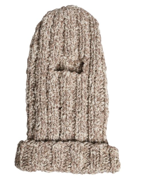 Dolce & Gabbana Beige Wool Knitted Ski Mask Balaclava Hat - ClickThatClicks 