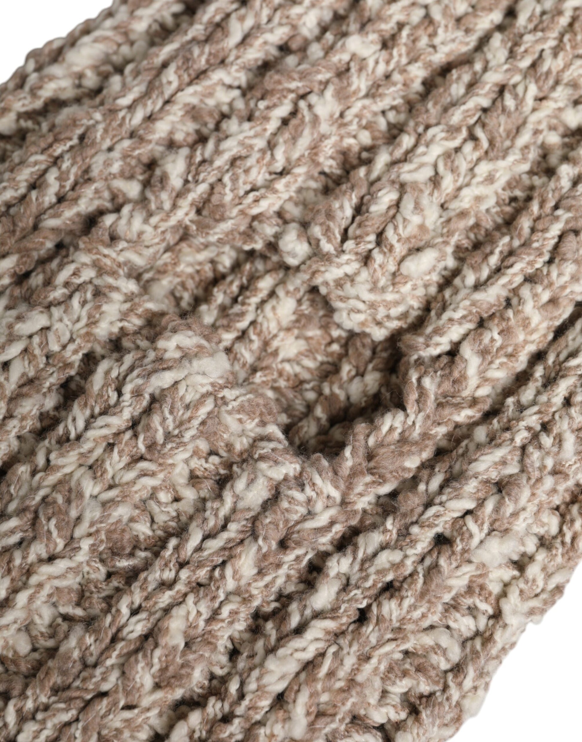 Dolce & Gabbana Beige Wool Knitted Ski Mask Balaclava Hat - ClickThatClicks 